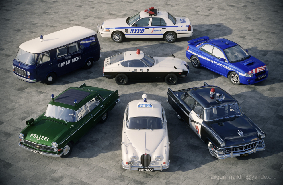 NYPD Police машины мигалка