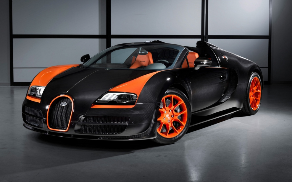 Bugatti Veyron 16.4 Grand Sport Vitesse оранжевая