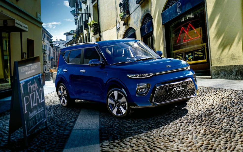 Киа соул синяя с черной