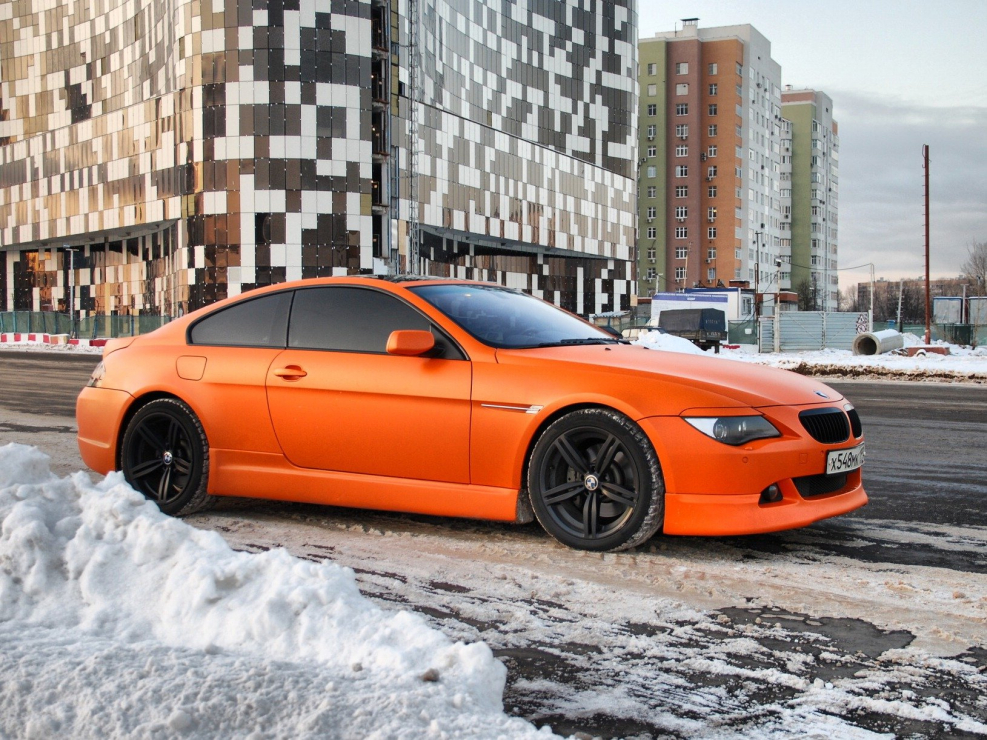 Оранжевый матовый авто
