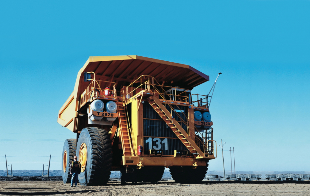 Liebherr t282b и БЕЛАЗ