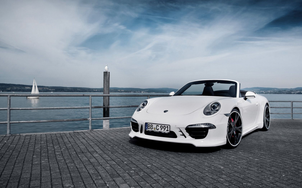 Порше 911 кабриолет белый