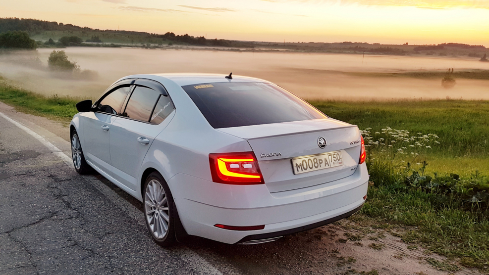 Skoda Octavia a8 белая