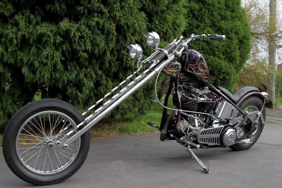 Мотоцикл классика чоппер Harley