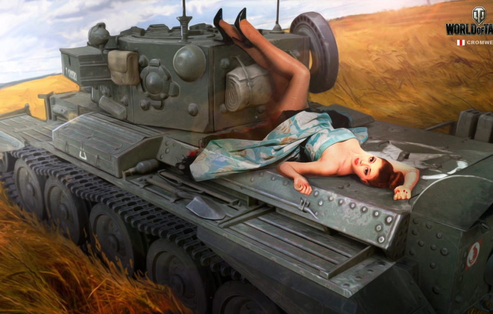 World of Tanks т34 девушка