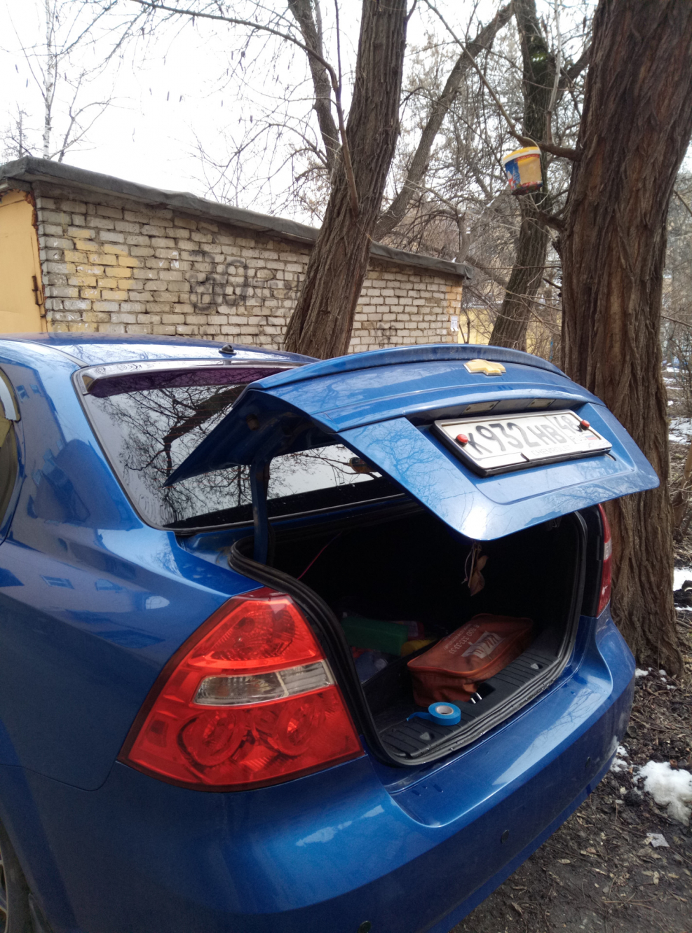 Chevrolet Aveo t300 хэтчбек багажник