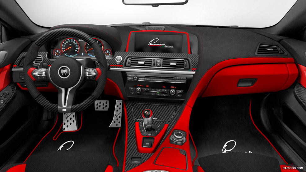BMW m6 красный салон