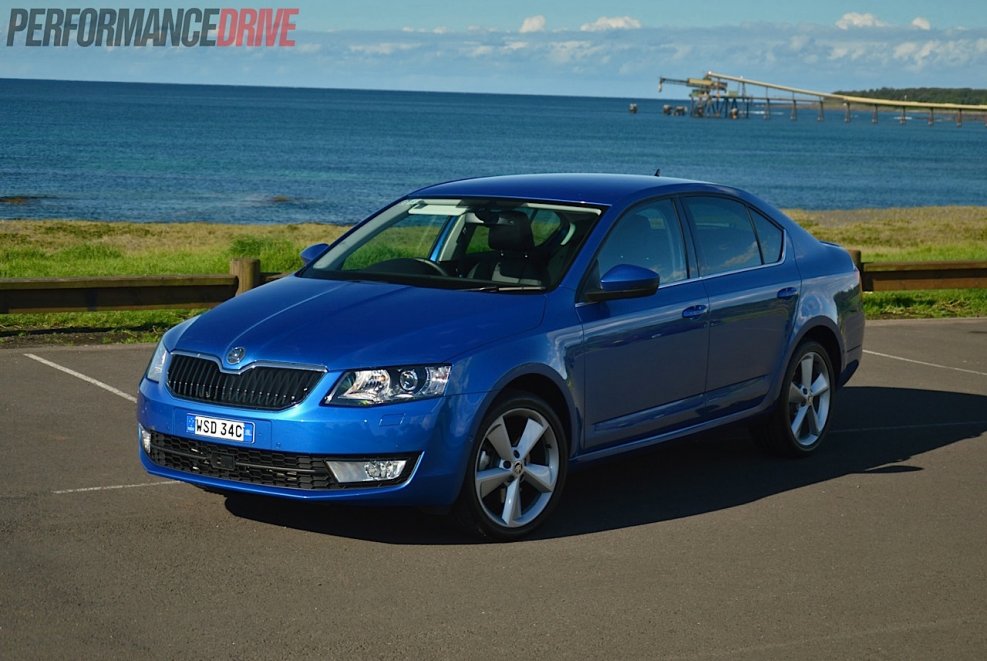 Skoda Octavia 2014 синяя