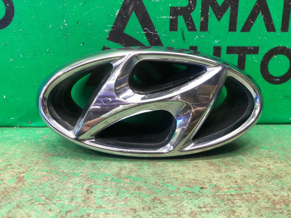 Эмблема Hyundai 170х85 мм хром
