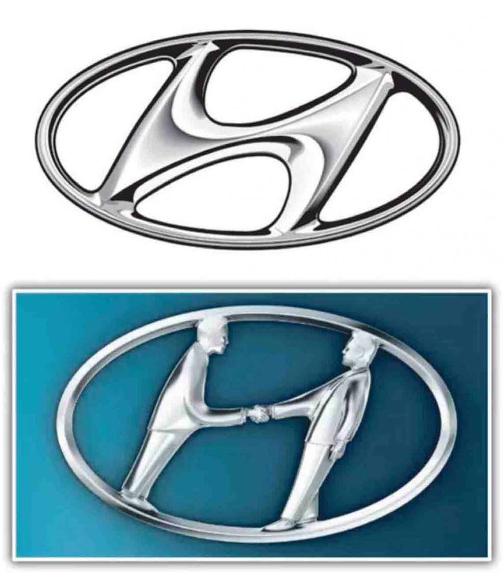 Hyundai логотип на авто