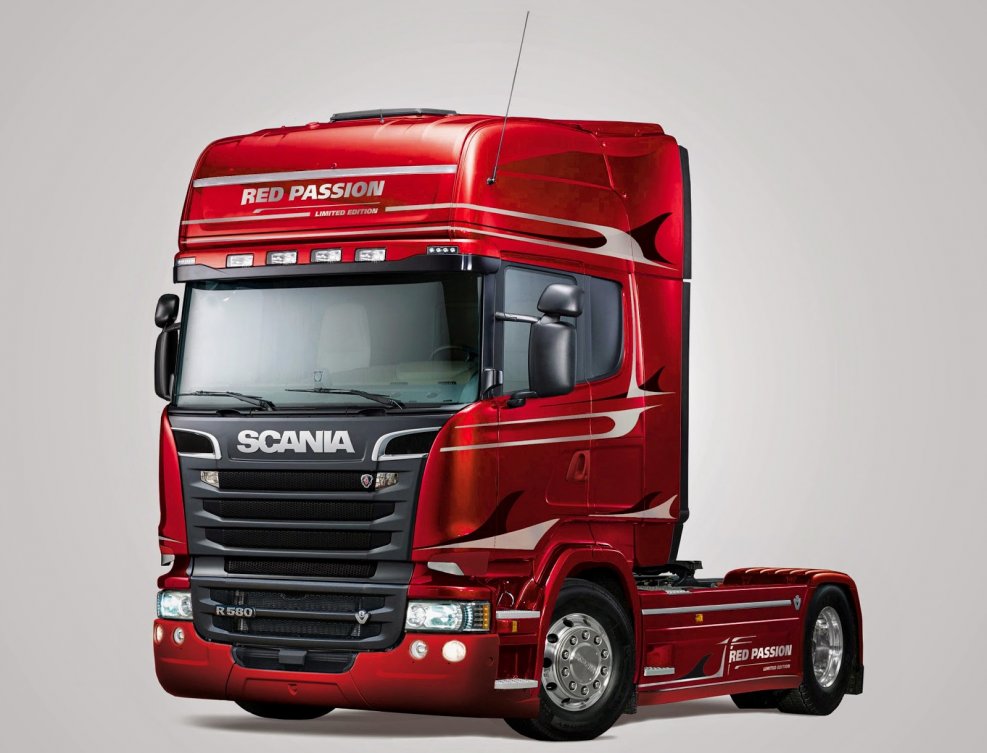 Scania r500 красная