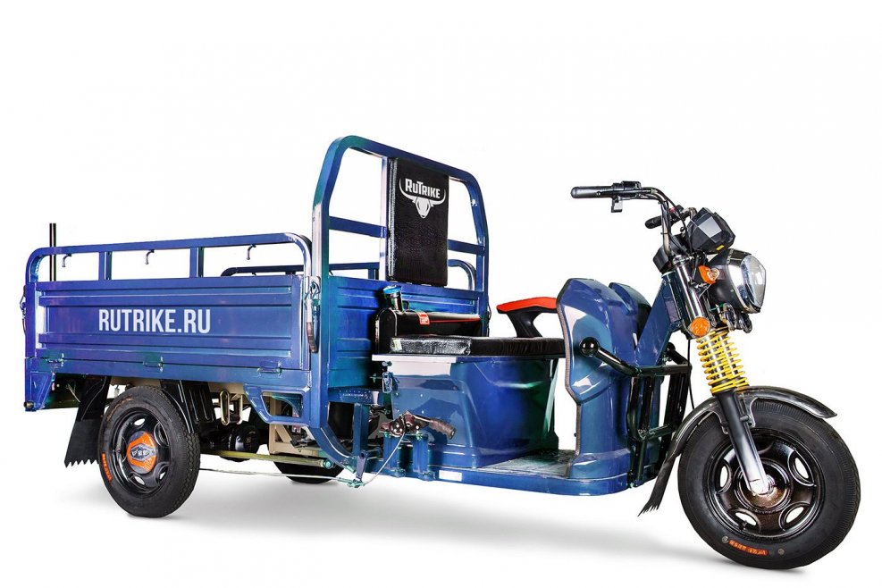 Грузовой электрический трицикл rutrike гибрид 1500 60v1000w зеленый