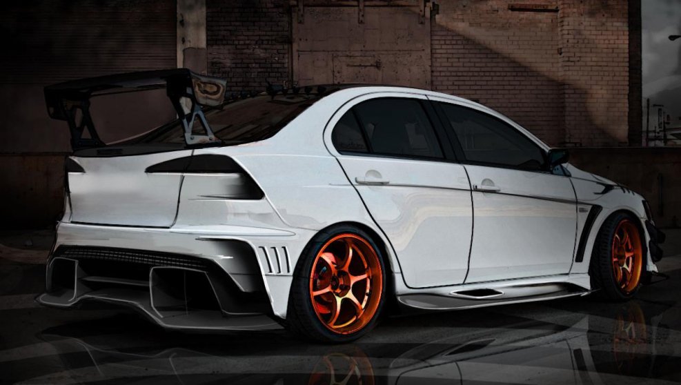 Mitsubishi Lancer Evolution x обвес