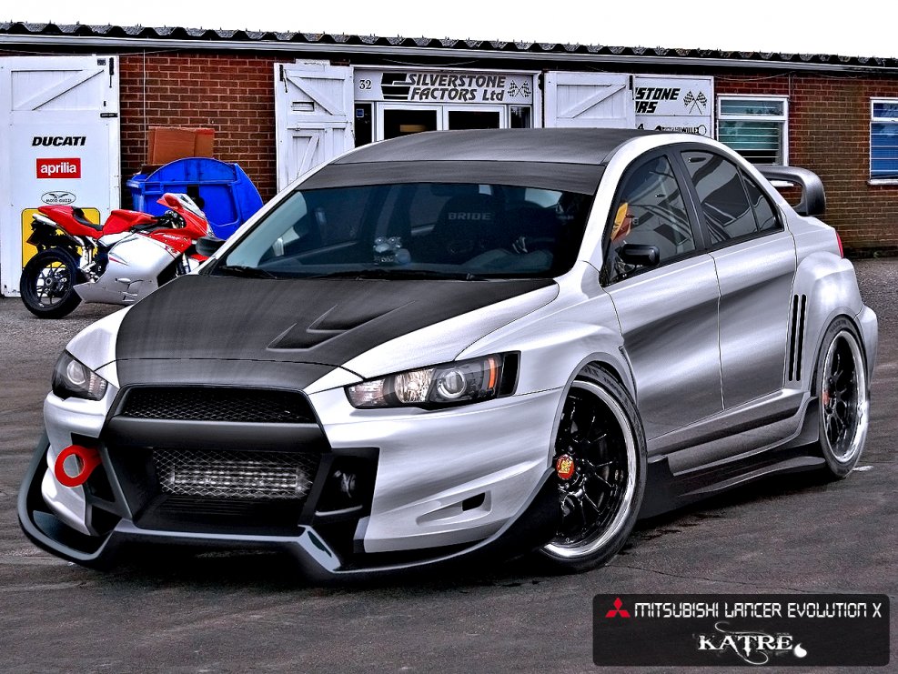 Mitsubishi Lancer Evolution 10 в обвесе