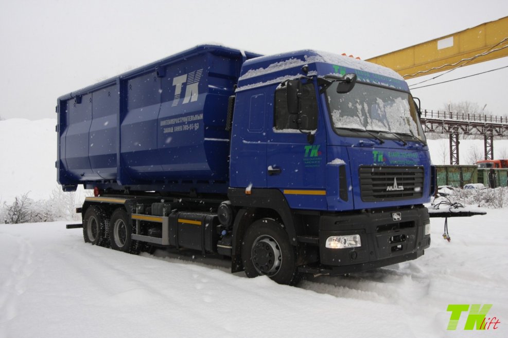 МАЗ 6312с9 Hyva мультилифт