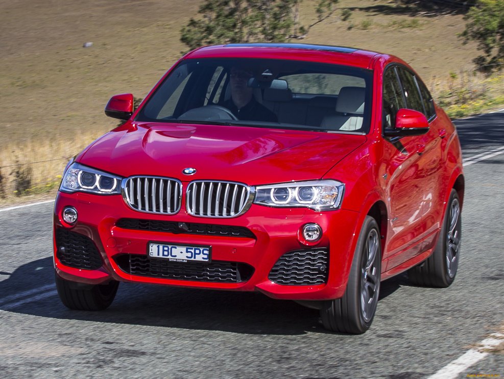 BMW x4m красный