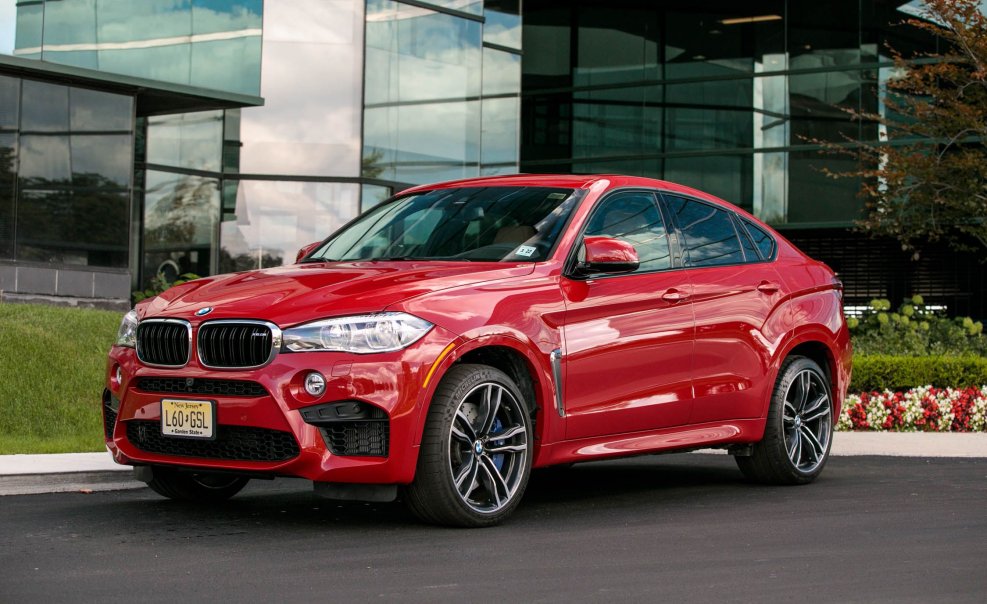 BMW x6 m красная