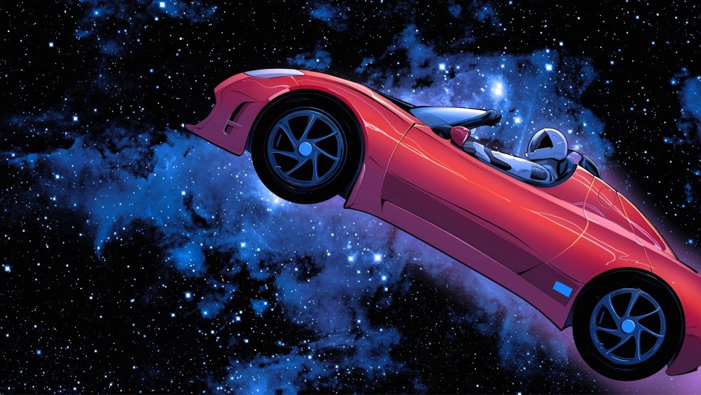 Tesla Roadster Илона маска