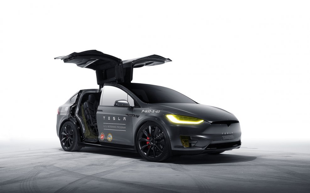 Тесла model x 1200*480
