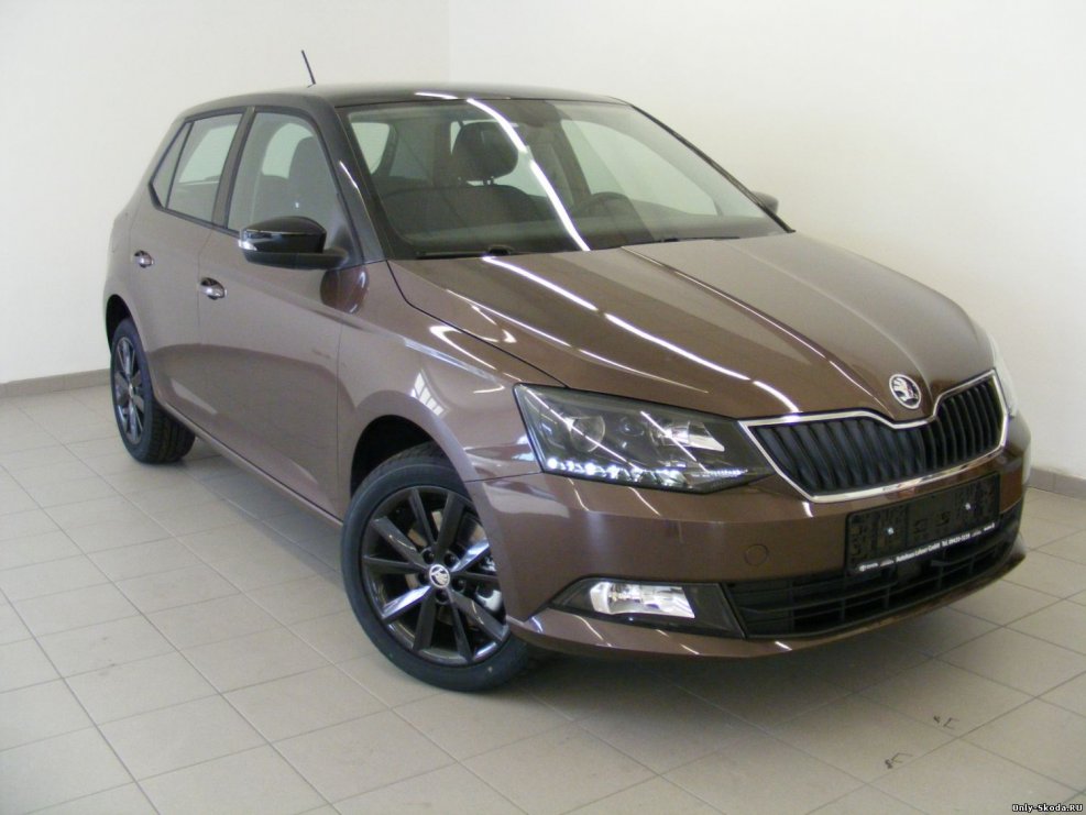 Машина Шкода коричневая