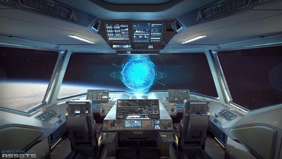 Sci-Fi кабина пилота