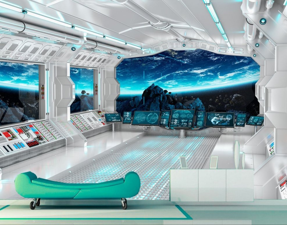 Космический корабль интерьер Sci-Fi