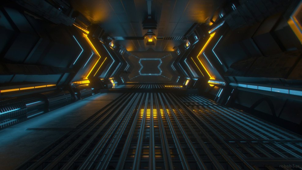 Sci Fi Corridor двери
