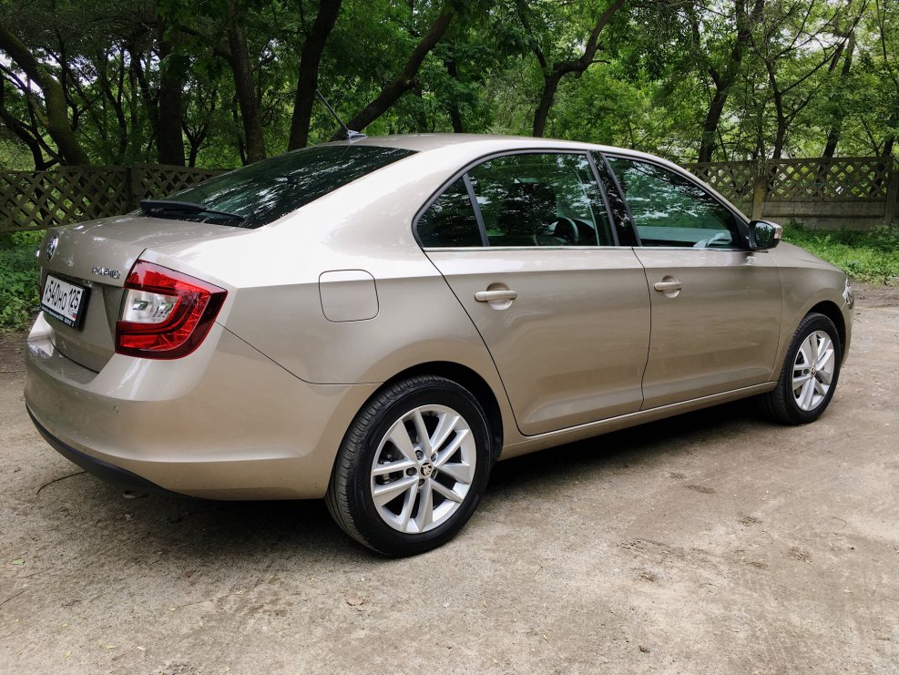 Бежевый Titanium металлик Рапид 2021