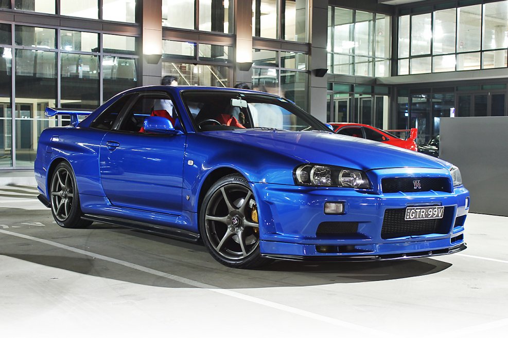 Nissan Skyline r34 зеленый