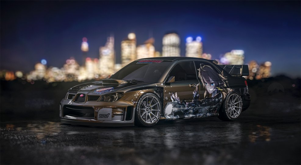 Subaru WRX STI арт