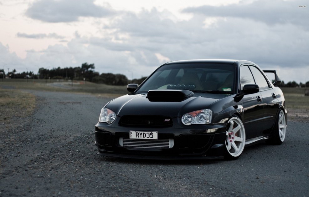 Субару Импреза WRX STI 2004 черная