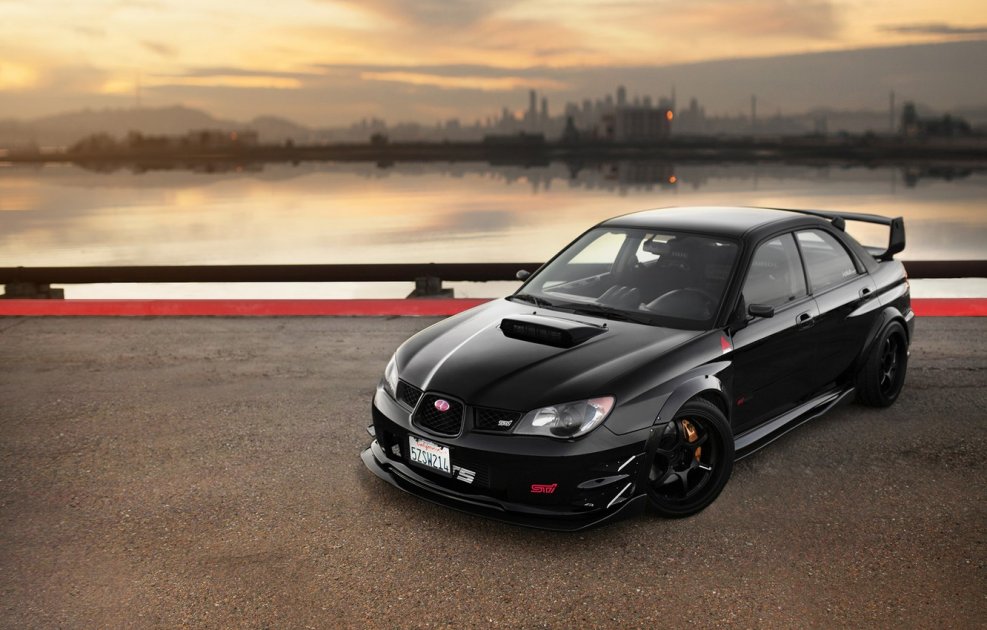 Subaru Impreza WRX черная