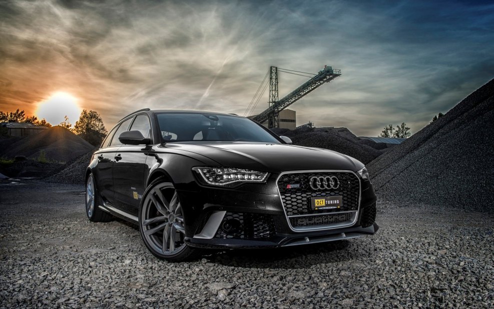 Audi rs6 чёрный 4к