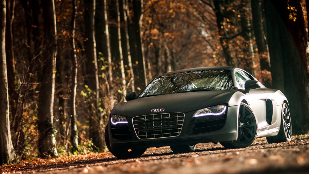 Ауди спорткар r8 чёрный