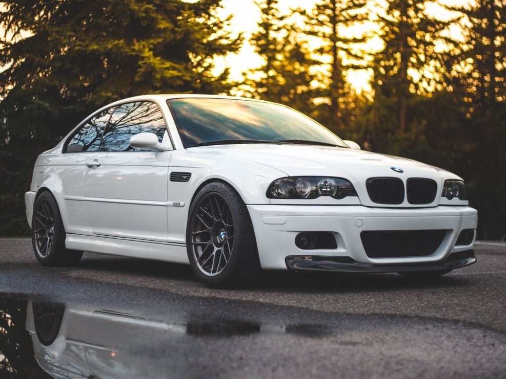 BMW e46 белая