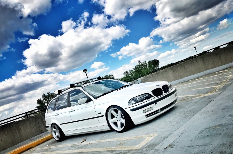BMW e46 Touring белый