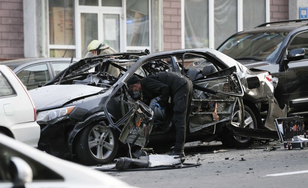 Война в Сирии взрыв машины