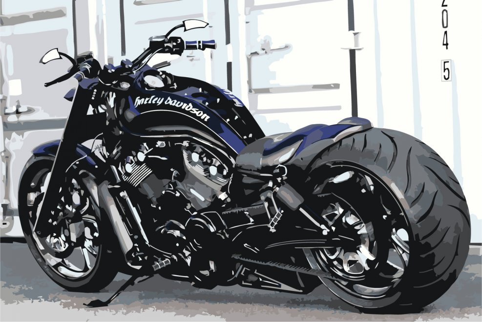 Мотоцикл Харлей Дэвидсон v-Rod Custom