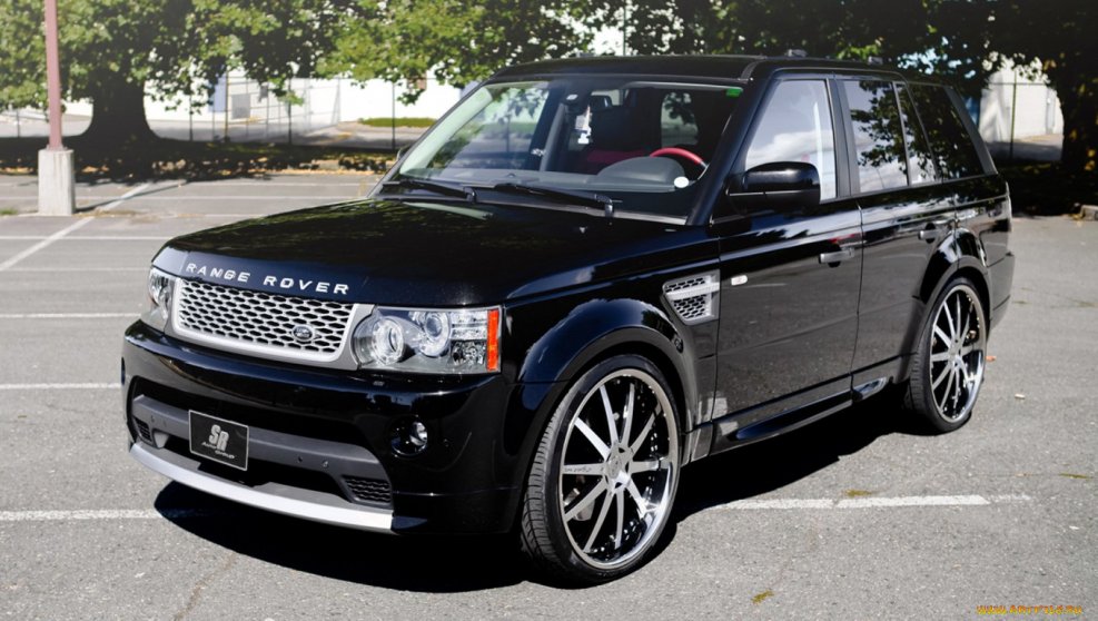 Land Rover range Rover Sport 2012 чёрный