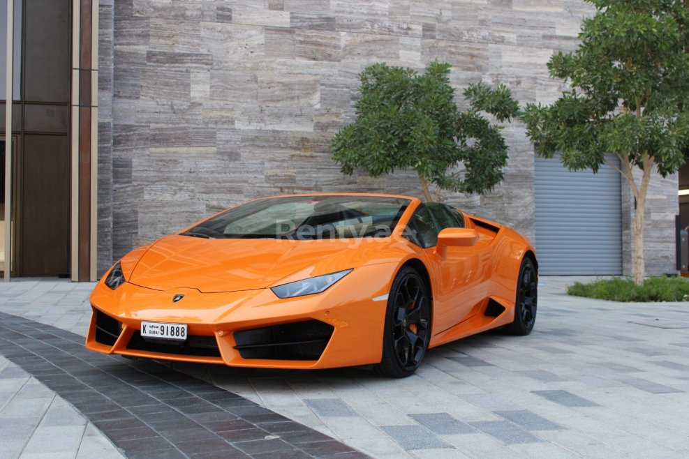 Lamborghini Huracan оранжевая