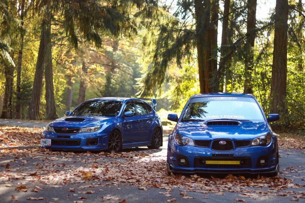 Субару Импреза WRX STI В движении