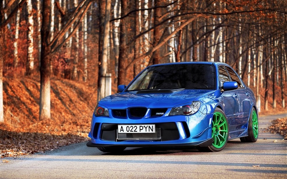 Subaru Impreza WRX STI осень