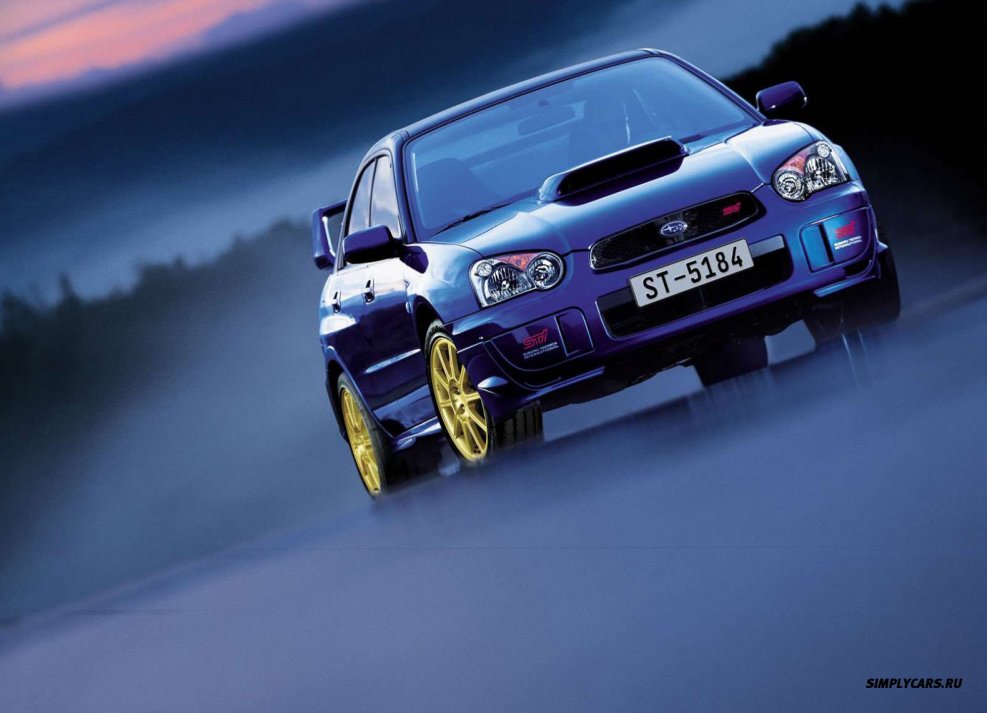 Subaru Impreza WRX синяя