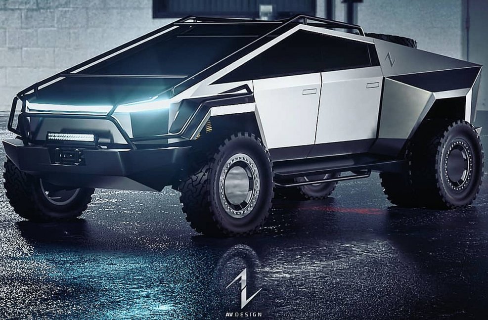 Машина Tesla Cyber Truck