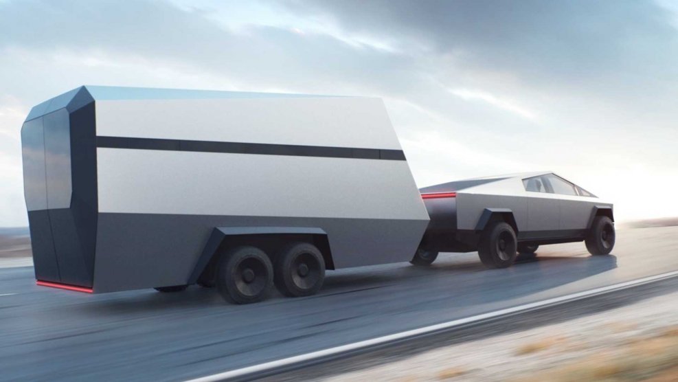 Tesla Cyber Truck прицеп