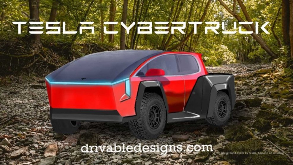 Tesla Cyber Truck прицеп
