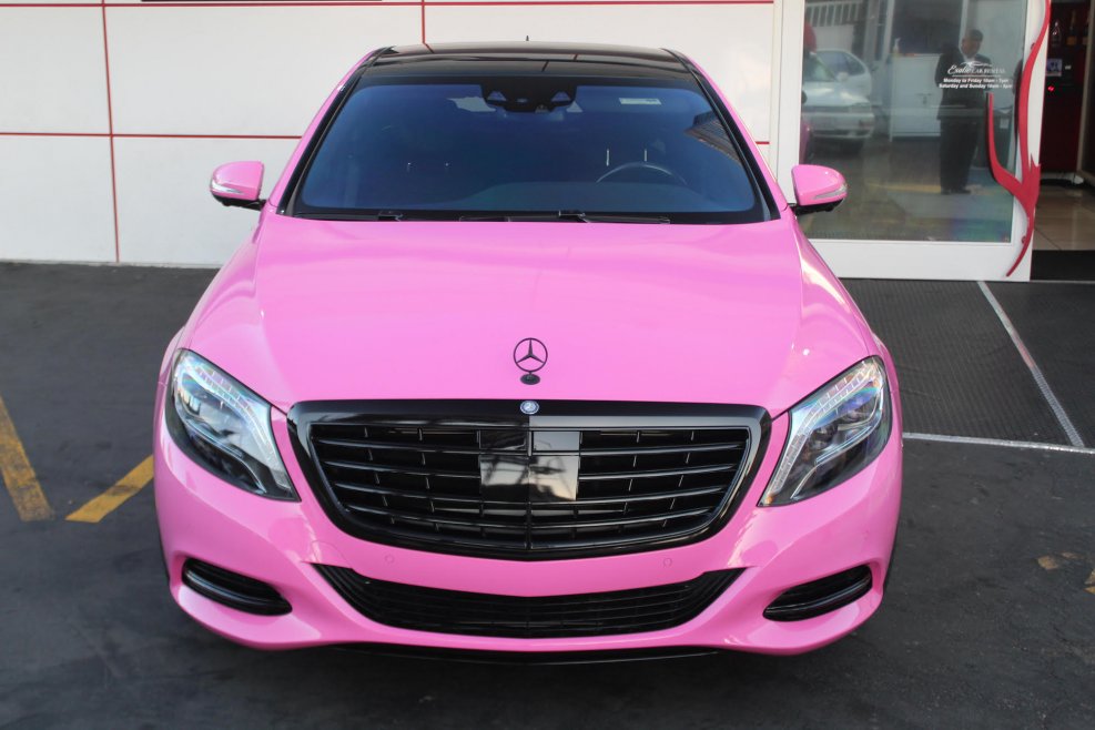Мерседес w222 розовый