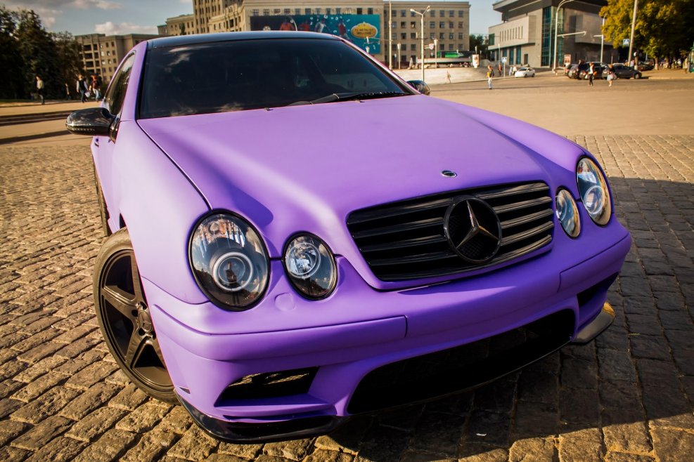 Mercedes w210 фиолетовый