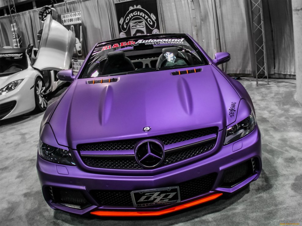 Мерс AMG фиолетовый