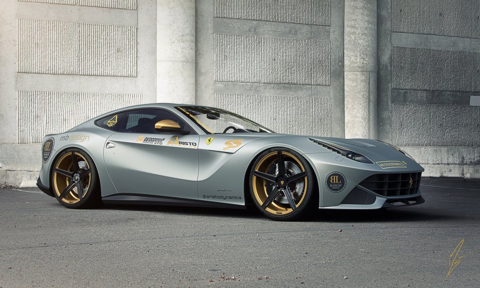 Ferrari f12 Berlinetta серая